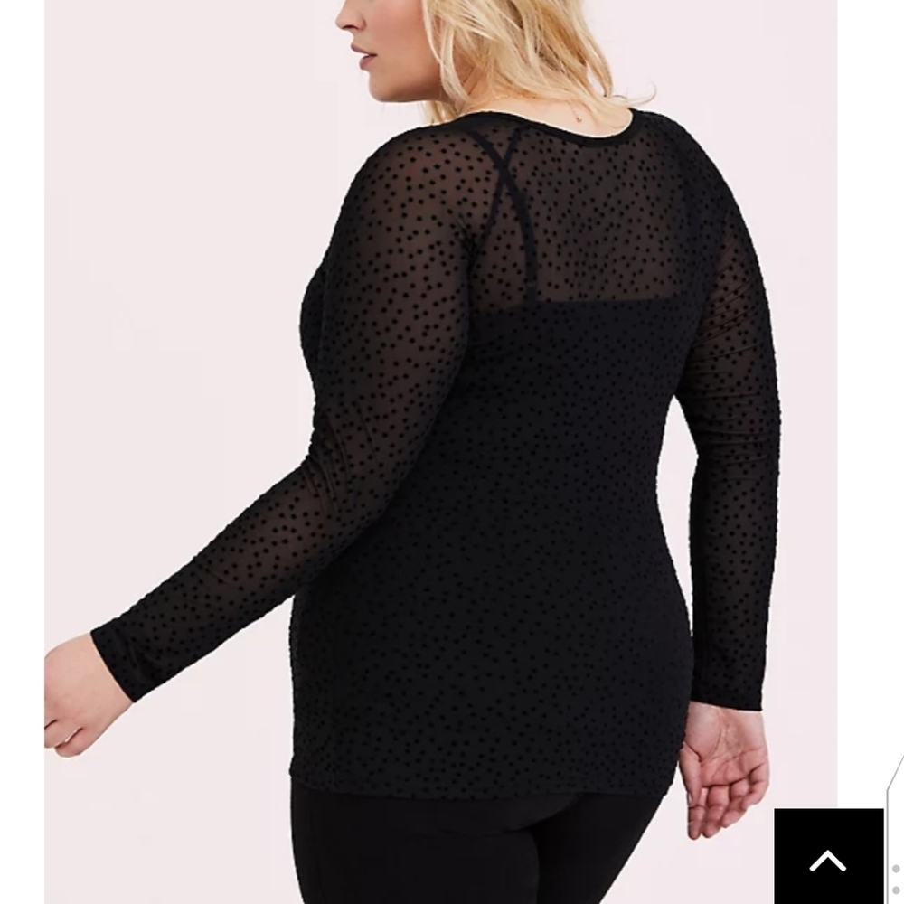 🆕 4X MESH FLOCKED STAR RAGLAN TOP